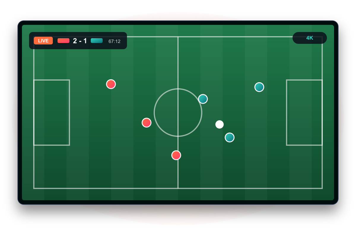 Live sports IPTV: football match streaming in 4K on PeoplesTV IPTV